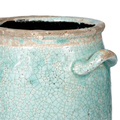 Sea Mist Crackle Vase