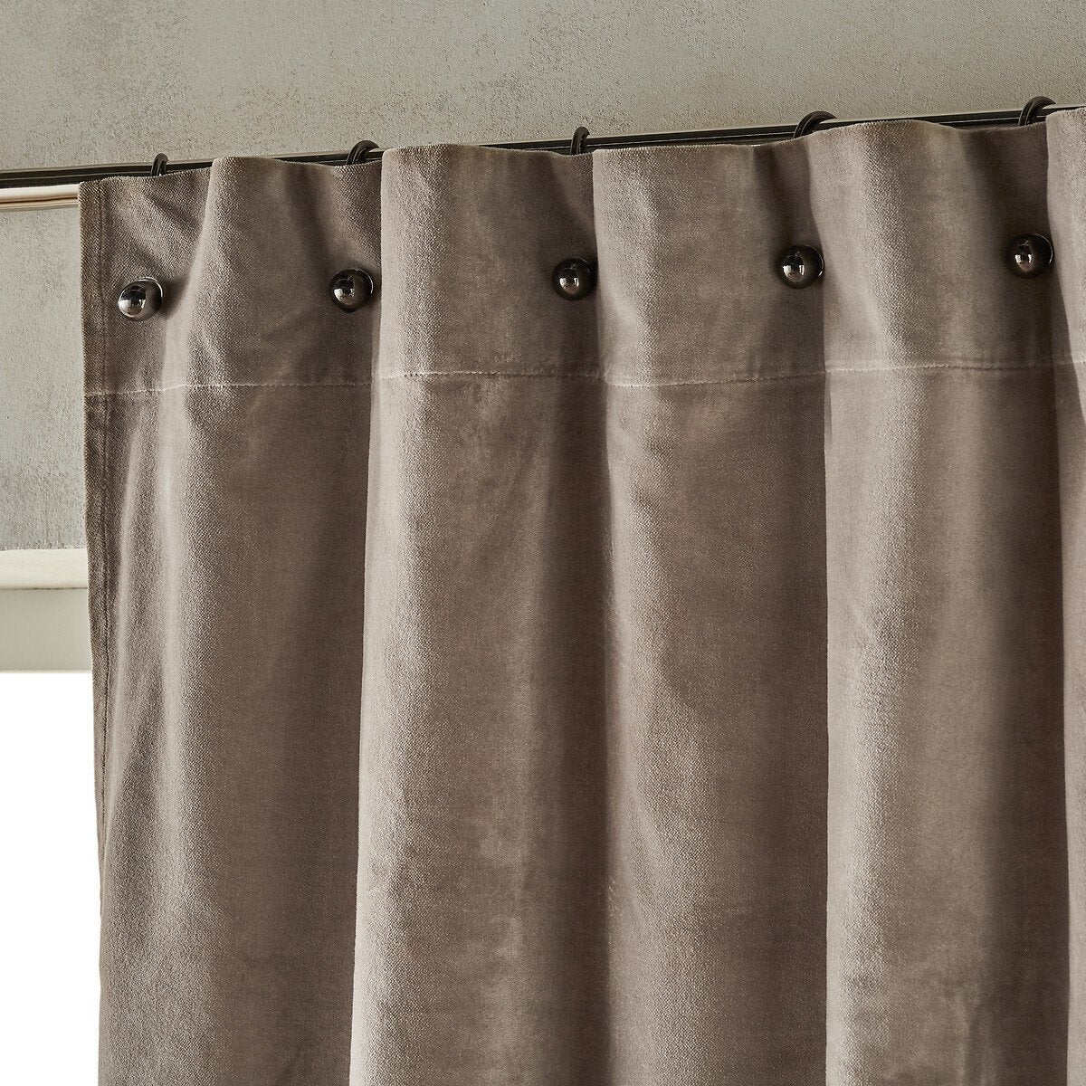 Graphite Velvet Curtain