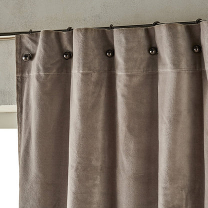 Graphite Velvet Curtain