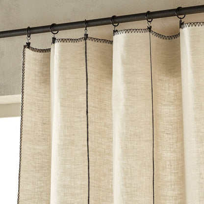 Sand Outline Linen Curtain
