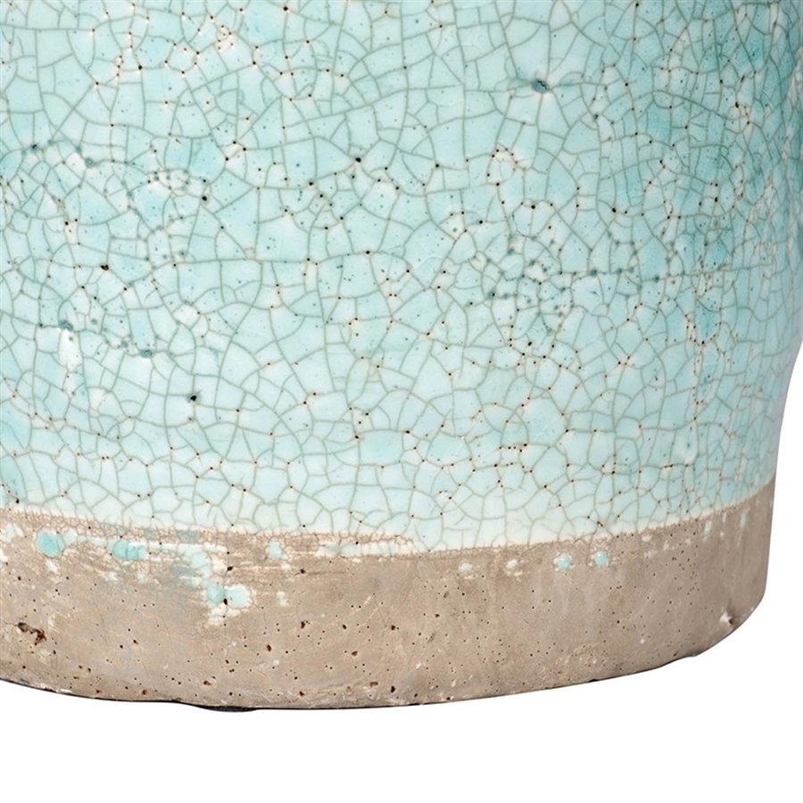 Sea Mist Crackle Vase