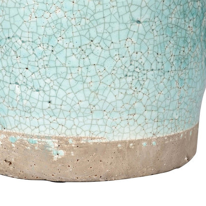Sea Mist Crackle Vase