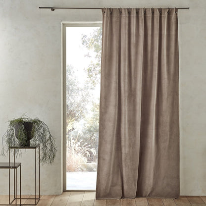 Graphite Velvet Curtain