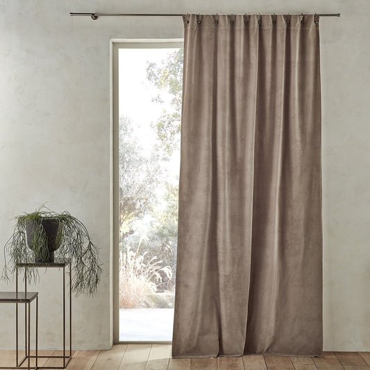 Graphite Velvet Curtain