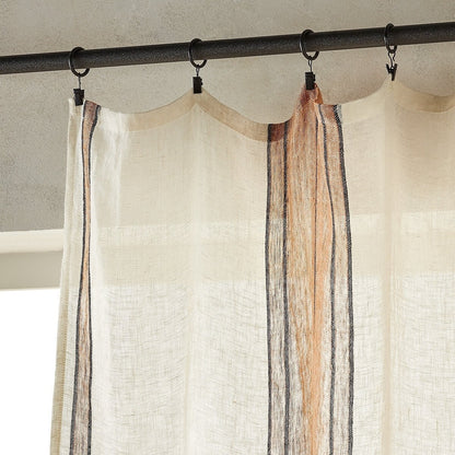Coastal Stripe Linen Curtain